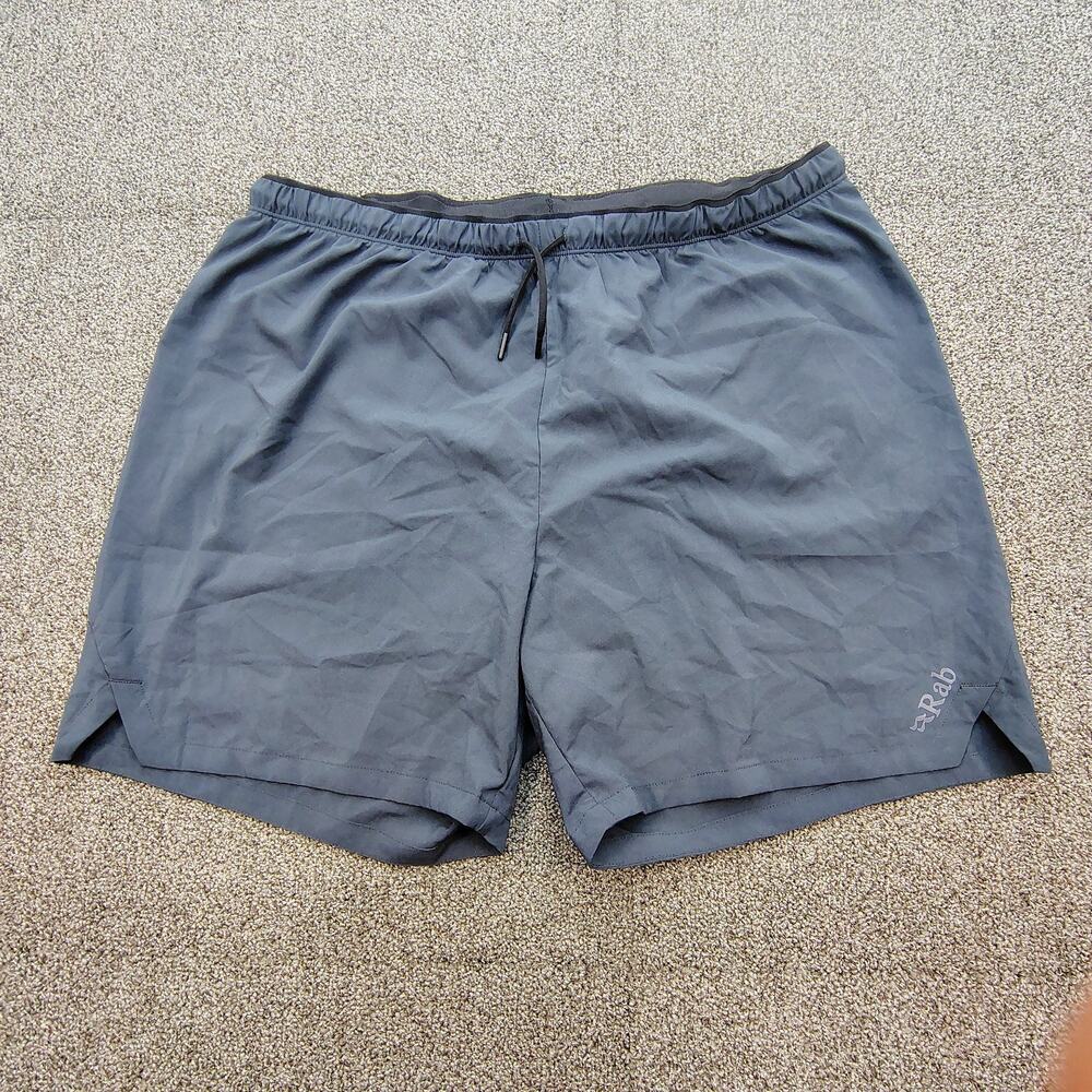 Rab Men's Size XL Dark Gray Lined Athletic Shorts
